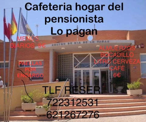 Cafetería centro de día lo pagán (hogar del pensionista)