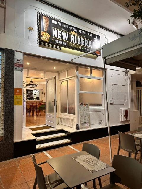 New Ribera Restaurant Indian kebab pizza